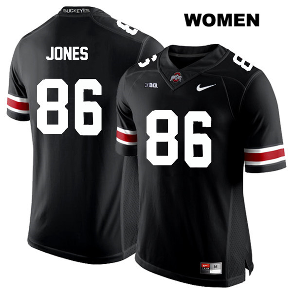 Ohio State Buckeyes Women's Dre'Mont Jones #86 White Number Black Authentic Nike College NCAA Stitched Football Jersey UP19N05SC